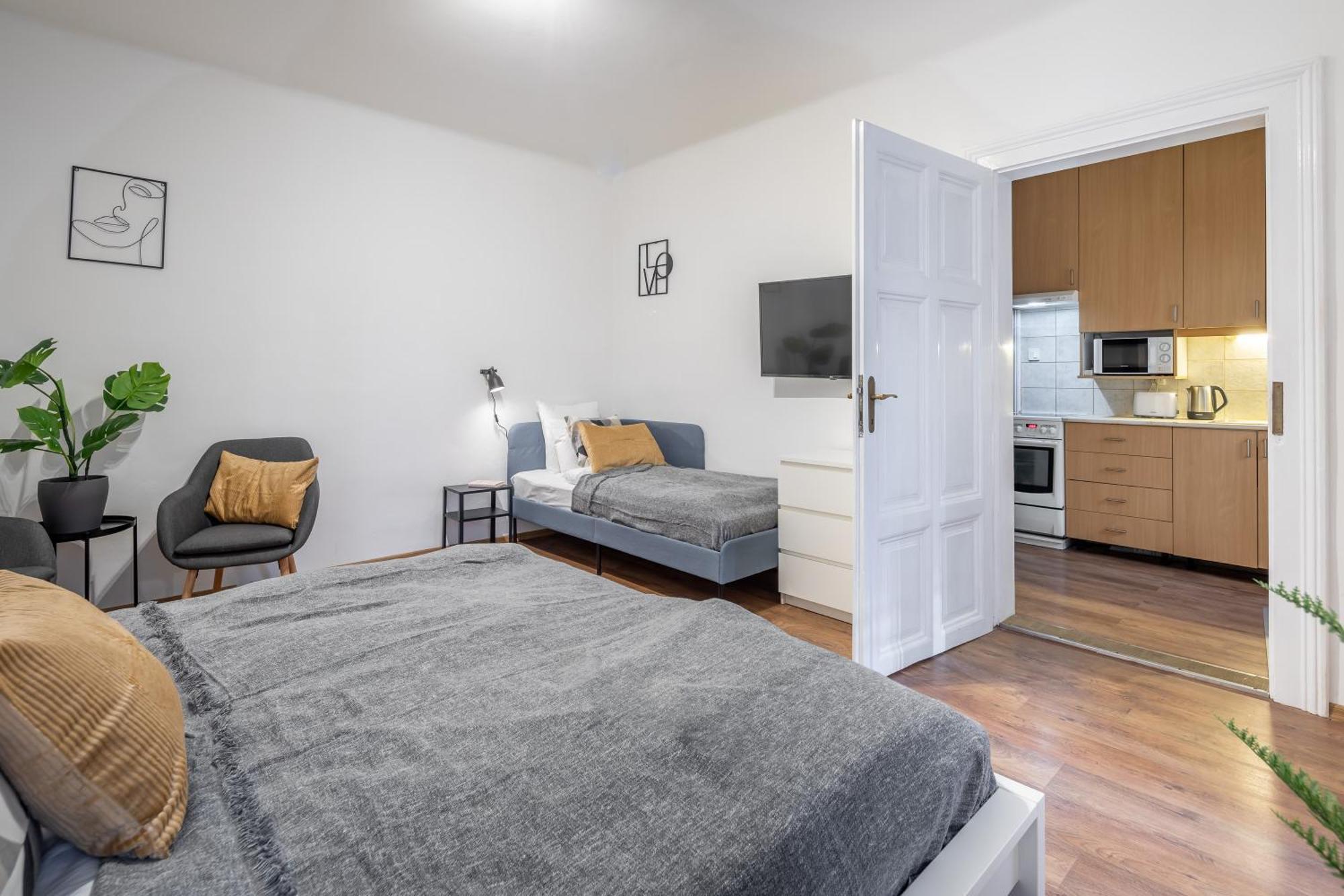 Апартаменти Chic Urban Retreat Bacso *